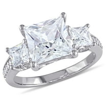 Everly Women's Cubic Zirconia Sterling Silver Engagement Ring