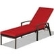 thumbnail image 3 of Tumbona en Ratán Regulable Costway para Patio Silla Reclinable de Exterior con Cojín Rojo 193 x 61 x 36-96 cm, 3 of 4