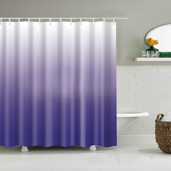 RXIRUCGD Gradient Purple Shower Curtain for Home Hotel Shower Curtains for Bathroom Waterproof Bathroom Curtain