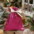 thumbnail image 4 of Christmas Candy Bags, Drawstring Candy Bags, Festive Elks Santa Tie String Goodie Bags for Holiday Gift Packaging, Durable Premium Material with Adjustable Rope Handles and Secure Closure, 4 of 6
