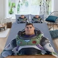 thumbnail image 2 of Buzz Lightyear 2 Themed Bed Sheet Set Three Piece Set 53x79 Inches Comfortable And Skin Friendly Unique Design Creating A Star Studded Night, 2 of 6