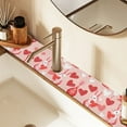 thumbnail image 2 of Yayeee Faucet Mat for Kitchen Sink 14.7" Diatomite Long Splash Guard Pad, Bunnies and Hearts, 2 Pack, 2 of 7