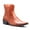 Brown, variant on Men's Leather Lined Zipped Tall Western High Ankle Dress Boots, Rust, 6.5