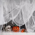 thumbnail image 1 of Tela espeluznante para Halloween ZYP, 410 x 203 cm, blanca y espeluznante, 1 of 9