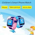 thumbnail image 4 of Reloj inteligente para niños, pantalla táctil, ubicación, fotografía, teléfono, reloj (azul), 4 of 5