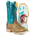 thumbnail image 4 of Women's Tin Haul Barbd Wire Boots With Wild & Free Sole Handmade Tan, 4 of 5