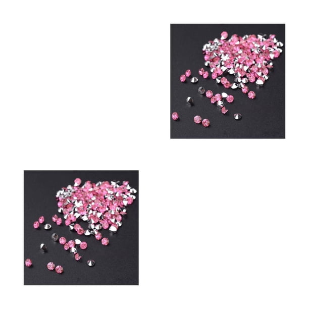 Sonducket 1000 piezas de diamantes de imitación de fijación en caliente, cristales redondos en punta, piedras Strass, dijes para decoración de uñas, Type8 NO8 Sonducket CBP452094