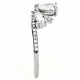 thumbnail image 3 of Rings for Women Silver 316L Stainless Steel DA140 - AAA Grade Cubic Zirconia in Clear, 3 of 6