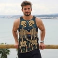 thumbnail image 6 of Logiee Romantic Skeletons Under Moon Print Men's Workout Tank Top,Quick Dry Workout Tank Top,Gym Muscle Tee,Fitness Bodybuilding Sleeveless T Shirt-Medium, 6 of 7
