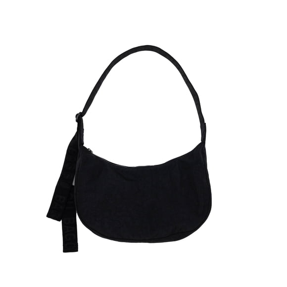 Bolso Baggu Medium Nylon Crescent Negro 20 x 35 x 10 cm