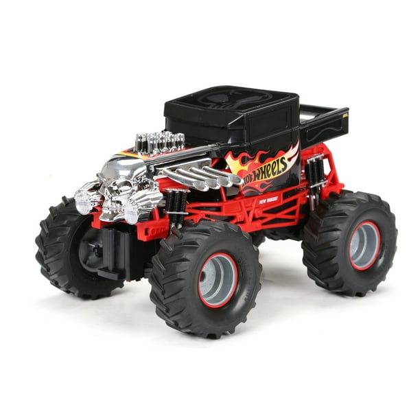 New Bright 1:14 Scale Radio Controlled Hot Wheels Bone Shaker Monster ...