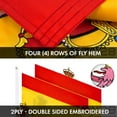 thumbnail image 6 of G128 Combo Pack: USA American Flag 3x5 Ft Embroidered Stars & Spain (Spanish) Flag 3x5 Ft Double-sided Embroidered 210D, 6 of 7