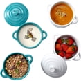 thumbnail image 3 of Bruntmor 8.5oz Oven Safe Mini Cocotte Ceramic Ramekins For Baking, Mini Casserole, 3 of 7