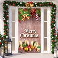 thumbnail image 2 of Christmas Door Decoration Door Cover Hanging Cloth Holiday Party Layout Scene Background Cloth, 2 of 4