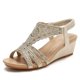 thumbnail image 1 of XIHAHA moda chica ligera Mujer al aire libre verano Mujer zapato sandalias cuñas Peep Toe zapatos de Mujer playa comodidad zapatos elegantes, 1 of 5