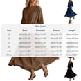 thumbnail image 3 of Smsaxvxz Women's Summer Dresses Fashion Solid V Neck 3/4 Sleeve Tie Knot Waist Maxi Dress with Pockets Casual Loose Beach Sundress Navy S, 3 of 7