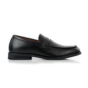 Ferro Aldo Douglas MFA19700 Moc-Toe Penny Loafers for Men, in Black, Mens Size 9.5