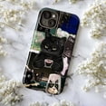 thumbnail image 5 of Black Cat Collage Phone Case, Aesthetic Gothic Art iPhone Cover with Coffee Cup & Moonlit Vibes, Cute Protective Case for iPhone 17 16 15 14 13 12 11 Pro Plus Max Mini, 5 of 6