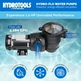 thumbnail image 3 of Swimline HydroTools HydroFlo 1.0 HP Horizontal Discharge Swimming Pool Pump, 3 of 12