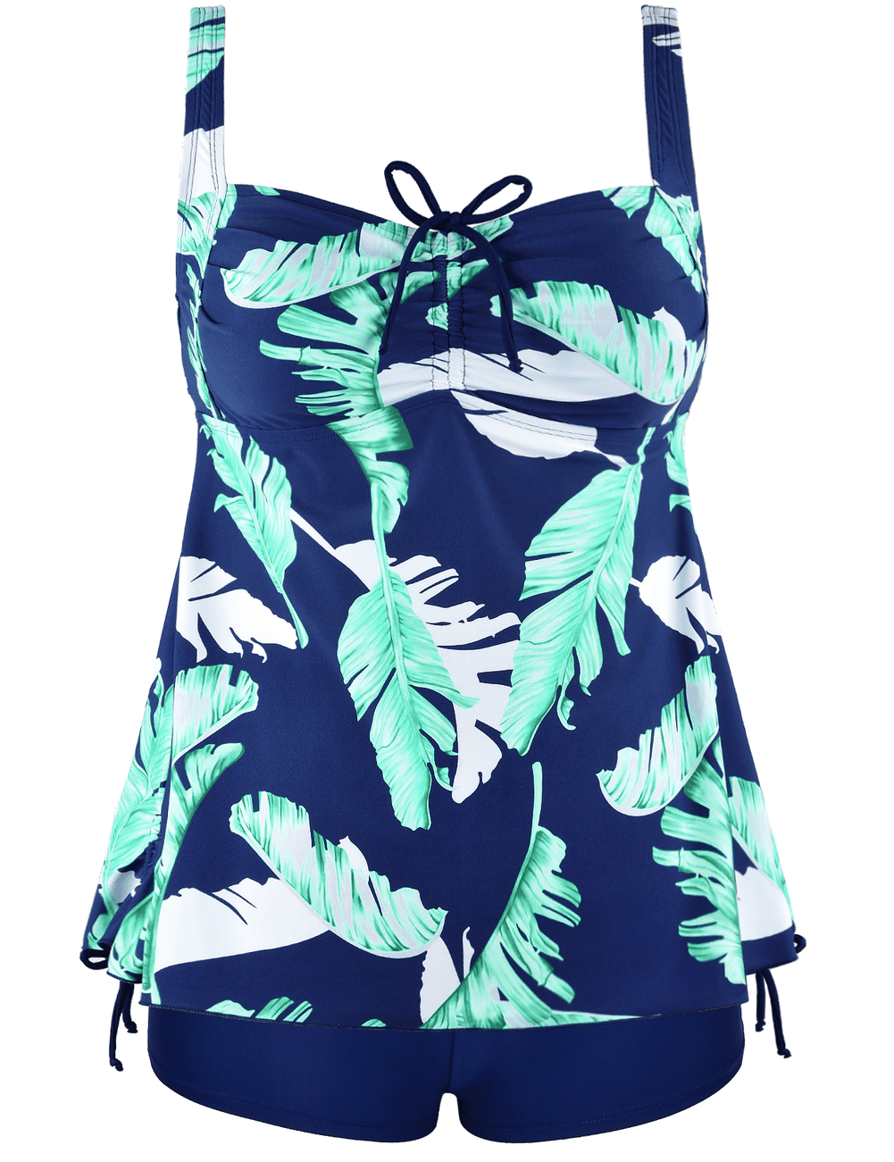 Hilor Tankini Bathing Suits for Women Plus Size Swimsuit Retro Paisley