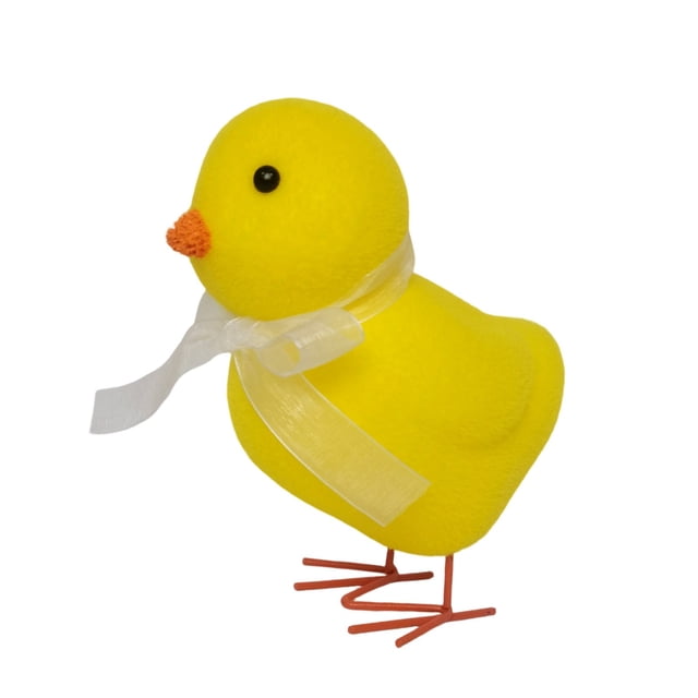Easter Chicks With Decorative Bows Desktop Ornament For Home Yard Party Spring Celebration