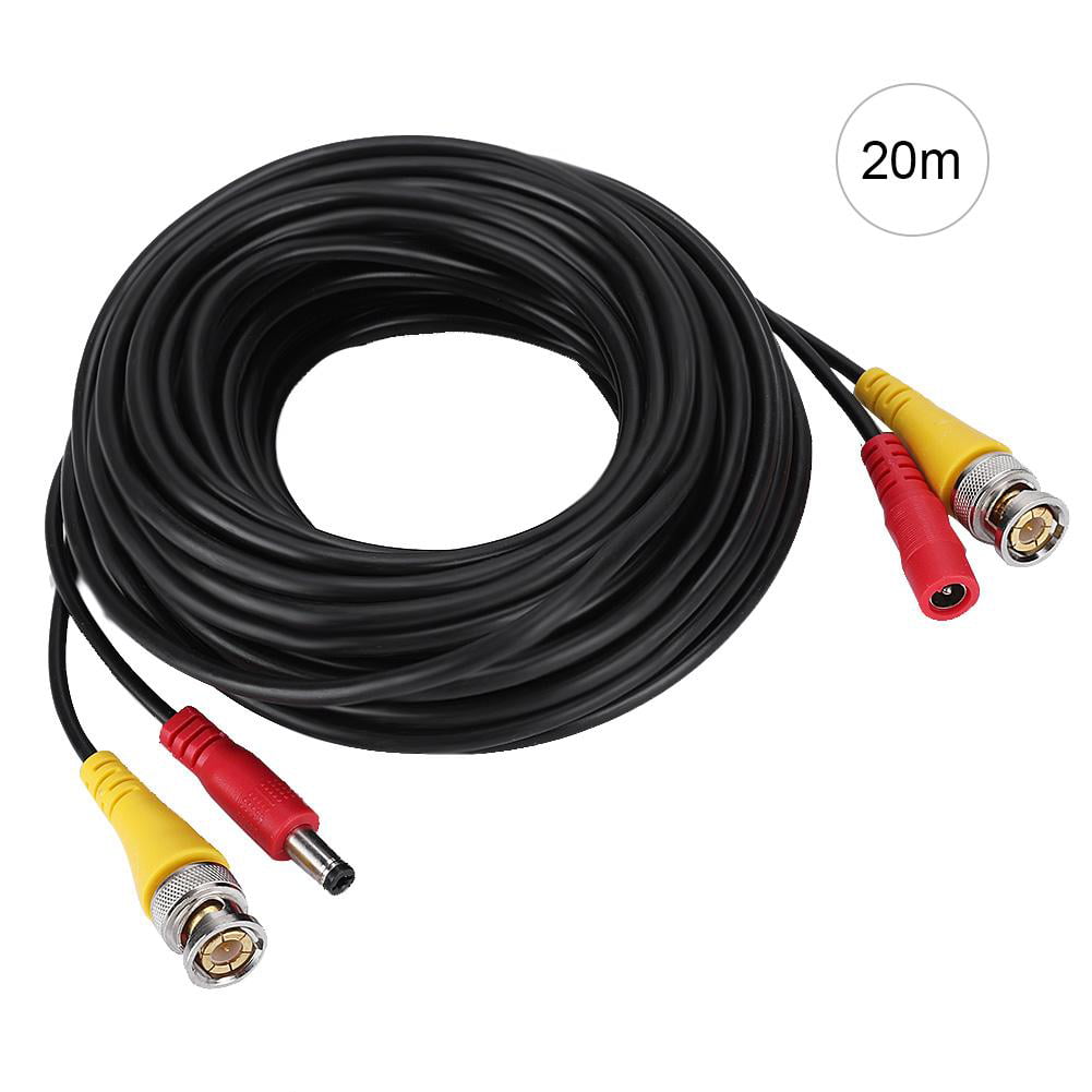 60M CCTV Cable BNC DC Power Lead Security DVR Video Camera Extension Cable 1M 