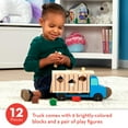 thumbnail image 2 of Camión volquete de madera de juguete para clasificar formas Melissa & Doug, 2 of 9