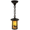 thumbnail image 6 of Meyda Tiffany 160626 Lone Elk 8" Wide Mini Pendant - Brown, 6 of 7