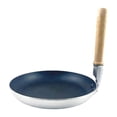 thumbnail image 2 of Sartén pequeña, mini sartén para huevos, mini sartén portátil novedosa con mango de madera para 17 cm Universal, 2 of 9