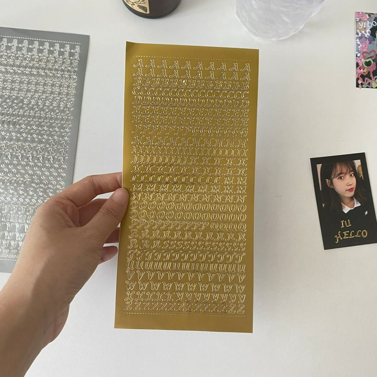 Paper Wishes  Numbers Gold Peel Off Stickers