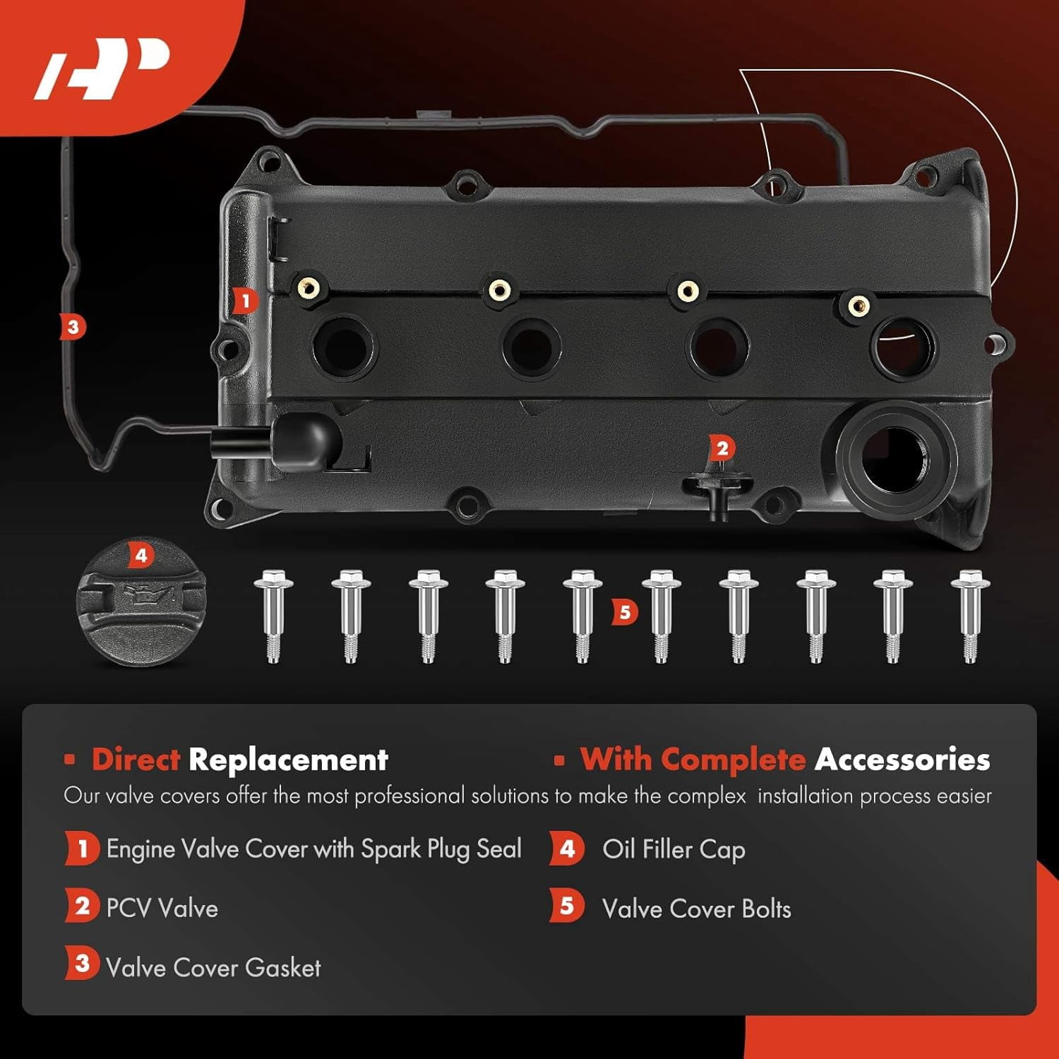 A-Premium Engine Valve Cover with Gasket Automotive Specialty Parts for Nissan Altima/Sentra
