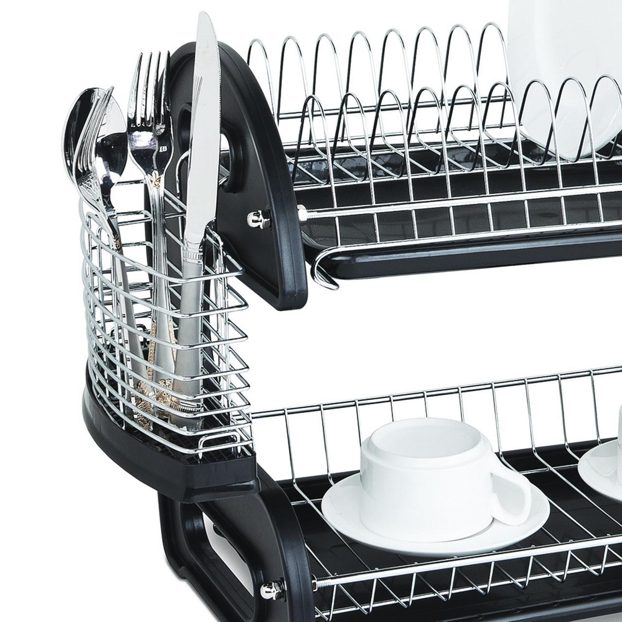 12 Wholesale Home Basics Low Profile Plastic Dish Drying Rack With