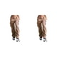 thumbnail image 2 of Jumpingount Otoño Mujer Pantalones Fiesta Senderismo Camping Niñas Estilo casual Jeans Damas Pierna ancha Pantalones cargo Ropa Marrón Marrón L 2piezas, 2 of 6