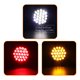 thumbnail image 5 of Luces traseras redondas de 24 V para remolque de camión, luces de giro, reflectores, luces de advertencia de posición lateral de freno y parada, color rojo, amarillo y blanco, 5 of 5