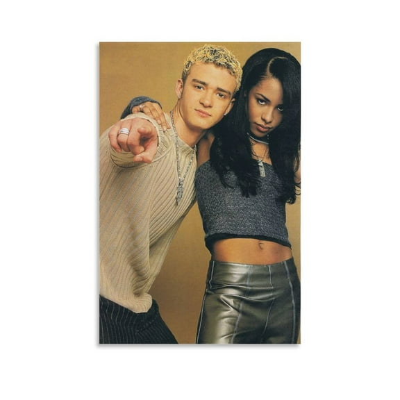 Aaliyah Dana Haughton Actor Poster Photo (22) Wall Art Poster Gifts Bedroom Prints Home Decor Hanging Picture Canvas Painting Posters 08x12inch(20x30cm)