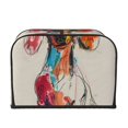 thumbnail image 2 of Fotbe Colorful Dachshund Art for Four Slice Toaster Cover, Fingerprint Protector, Super Soft Appliance Cover And Dust Cover,Bread Dust Cover & Fingerprint Protection, 2 of 7