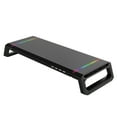 thumbnail image 1 of serony Computer Notebook Monitor Stand Riser Mount with Storage Drawer Tabletop Bracket with 4 USB Ports Desk Heavy Duty Dormitory Black, 1 of 8