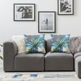 thumbnail image 3 of Acheng Summer Sunshine Beach Bottle Coral Seaweed Decor Throw Pillow Case Cover Blue Ocean Tropical Coconut Tree Starfish Pillow Cover for Home Chair Couch Cushion Cover,2 Pcs White, 3 of 6