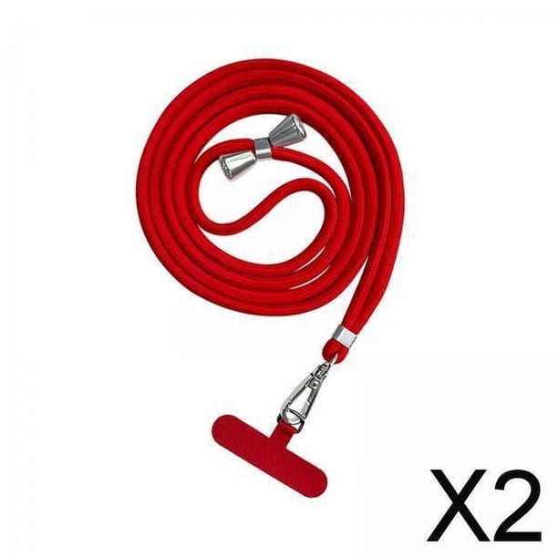 Cordón del teléfono,Cordón para teléfono Nylon Universal ajustable,Correa para el cuello del teléfono Almohadilla de seguridad desmontable,Correa de seguridad para teléfono 2 piezas