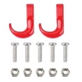 thumbnail image 2 of shamjina 2x2x 1/24 Tow Shackle Hook Replacement for Axial SCX24 Trucks Accessories Red , Red, 3 Pcs, 2 of 8