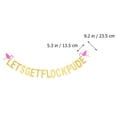 thumbnail image 4 of 1pc Double String Hawaiian Hanging Flags Lets Get Flocked Up Flag Hawaii Vacation Flag Beach Fun Accessories, 4 of 10