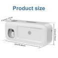 thumbnail image 5 of MOQIN Toothpaste Dispenser, Smart Automatic Toothpaste Dispenser Wall Mounted for Bathroom - Bathroom Organizer Storage Accessories Set for Kids Adults Toothbrush Slots, 5 of 5
