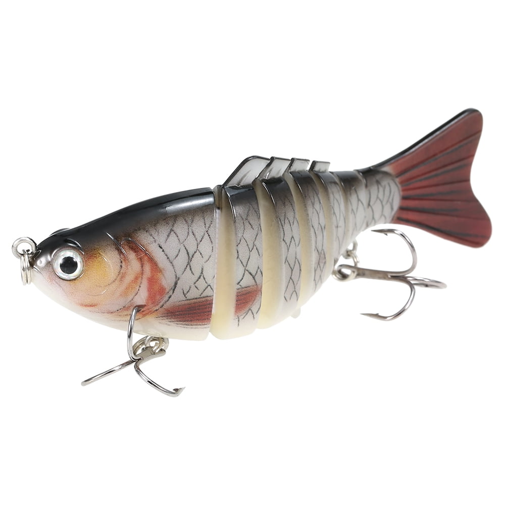 Multi Jointed Fishing Lure Lifelike Swimbait Pike Bass Bait Salmon Trout L6I7 