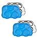 thumbnail image 3 of Innobaby Stainless Bus Plate With Sectional Lid The Original Leak-Resistant Divided Platter Mom Invented Fun Shape Dish Din Din Smart For Babies Toddlers And Kids Bpa Free Plate Blue 2 Pack, 3 of 4