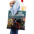 thumbnail image 4 of Creature Commandos Bolso de tela con estampado de lienzo para mujer, bolsa de compras reutilizable y estética, con cremallera interior, regalo para mujer,40*45cm., 4 of 6