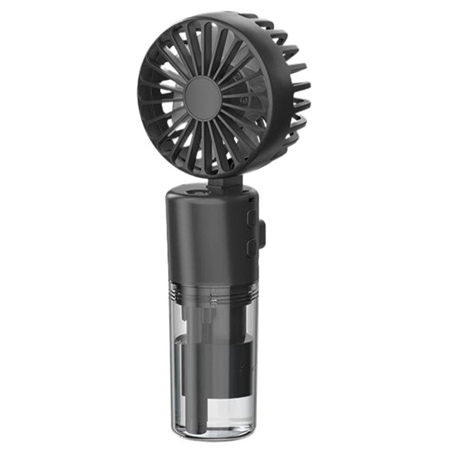Portable Hand Fan With Mist Spray Handheld Fan With Transparent Tank Water Replenisher Foldable Fan Portable Hand Standing Up Quiet Lightweight For Travel