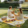 thumbnail image 4 of Yellow Sunflowers Outdoor Rug for Patio/Deck/Porch, Non-Slip Large Area Rug 6 x 9 Ft, Vintage Country Flowers Butterfly Wood Board Indoor Outdoor Rugs Washable Area Rugs, Camping Rug Carpet Runner, 4 of 8