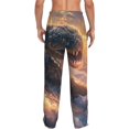 thumbnail image 7 of Salouo Mythical Serpent Mountain Sunrise Print Pajama Pants for Men, Lounge Pants Elastic Waistband Casual Men's sleepwear Loungewear Sleep Pajama Pant -Medium, 7 of 7