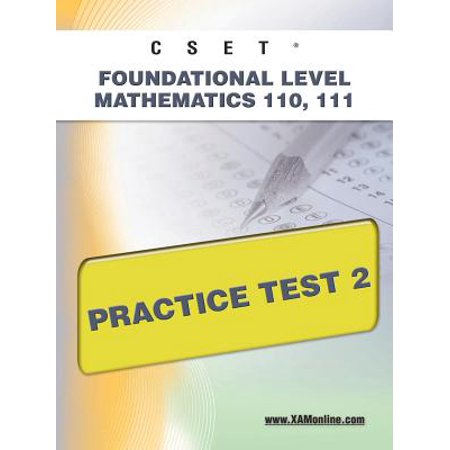 Cset Foundational Level Mathematics 110 111 Practice Test 2 - 