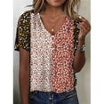 thumbnail image 2 of Blusa HOTYD Boho con estampado floral con cuello en V y hombros descubiertos para mujer, 2 of 2